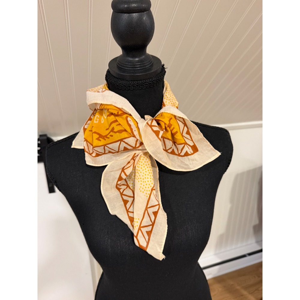 Sendero Provisions Co Fast Horse Western Bandana Scarf Yellow Orange White